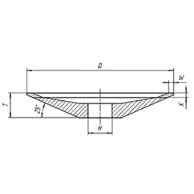 Круг алмазный 12R4 125*3*2*13*32 АС4 D107 В2-01 100% 12,0